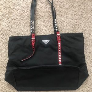 Prada Handbag with studded straps